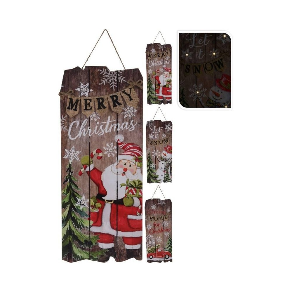 DECO LEGNO 20X50CM 3ASS 6LED